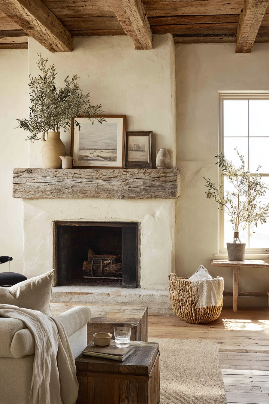 rustic mantel styling ideas 1