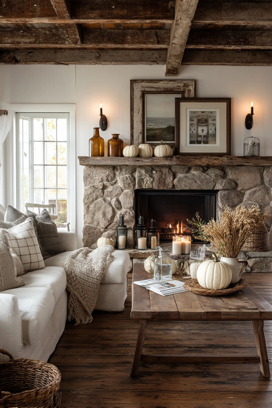 rustic mantel styling ideas 25