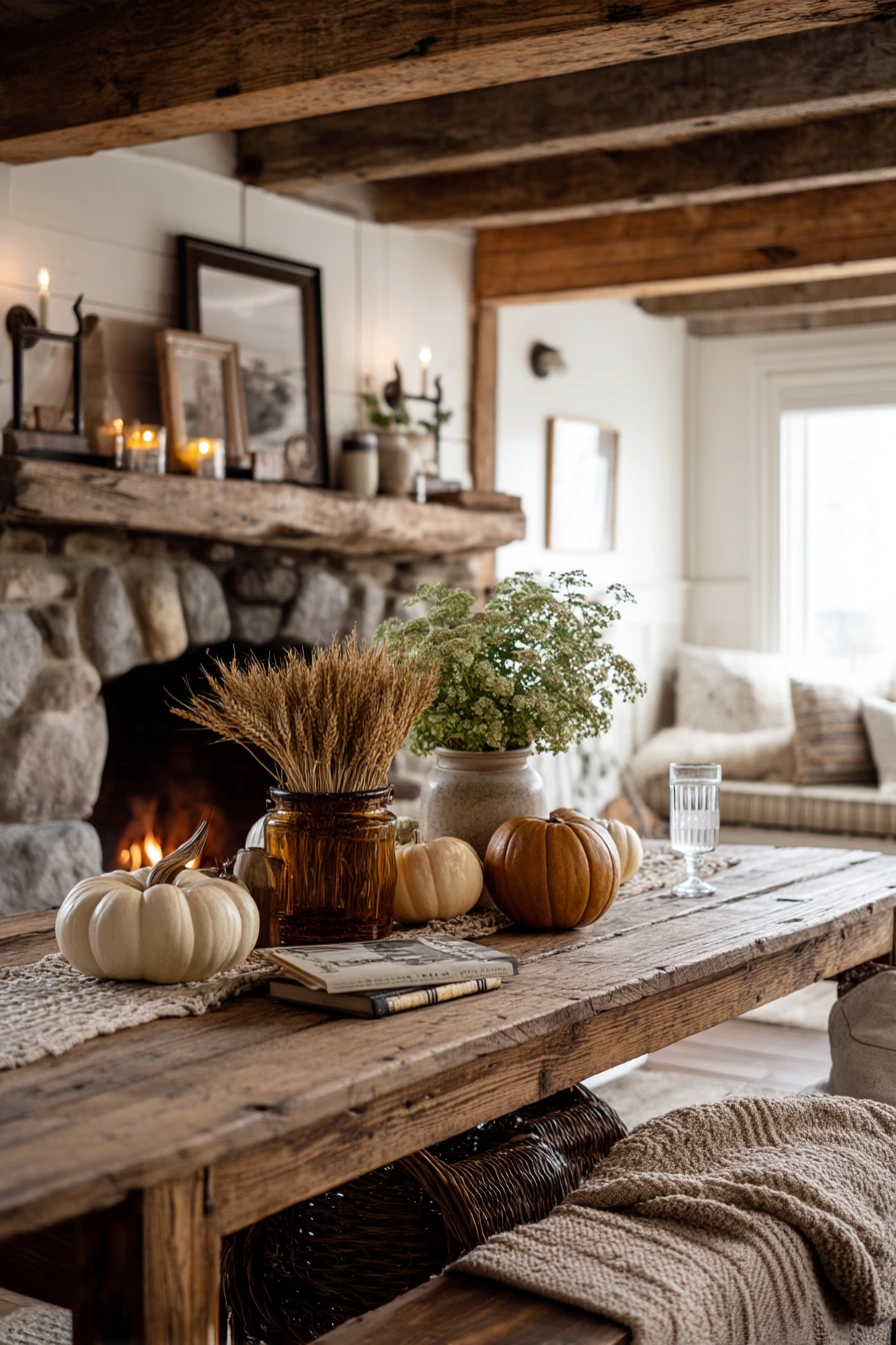 rustic mantel styling ideas 26