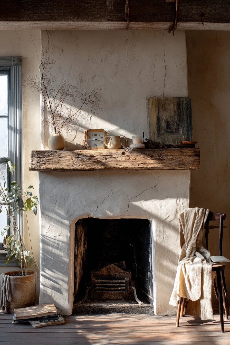 rustic mantel styling ideas 39