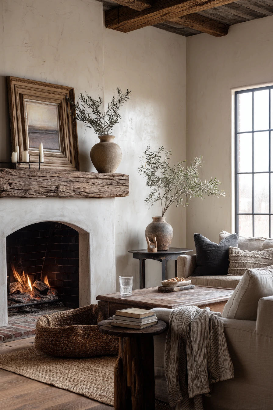 rustic mantel styling ideas 4