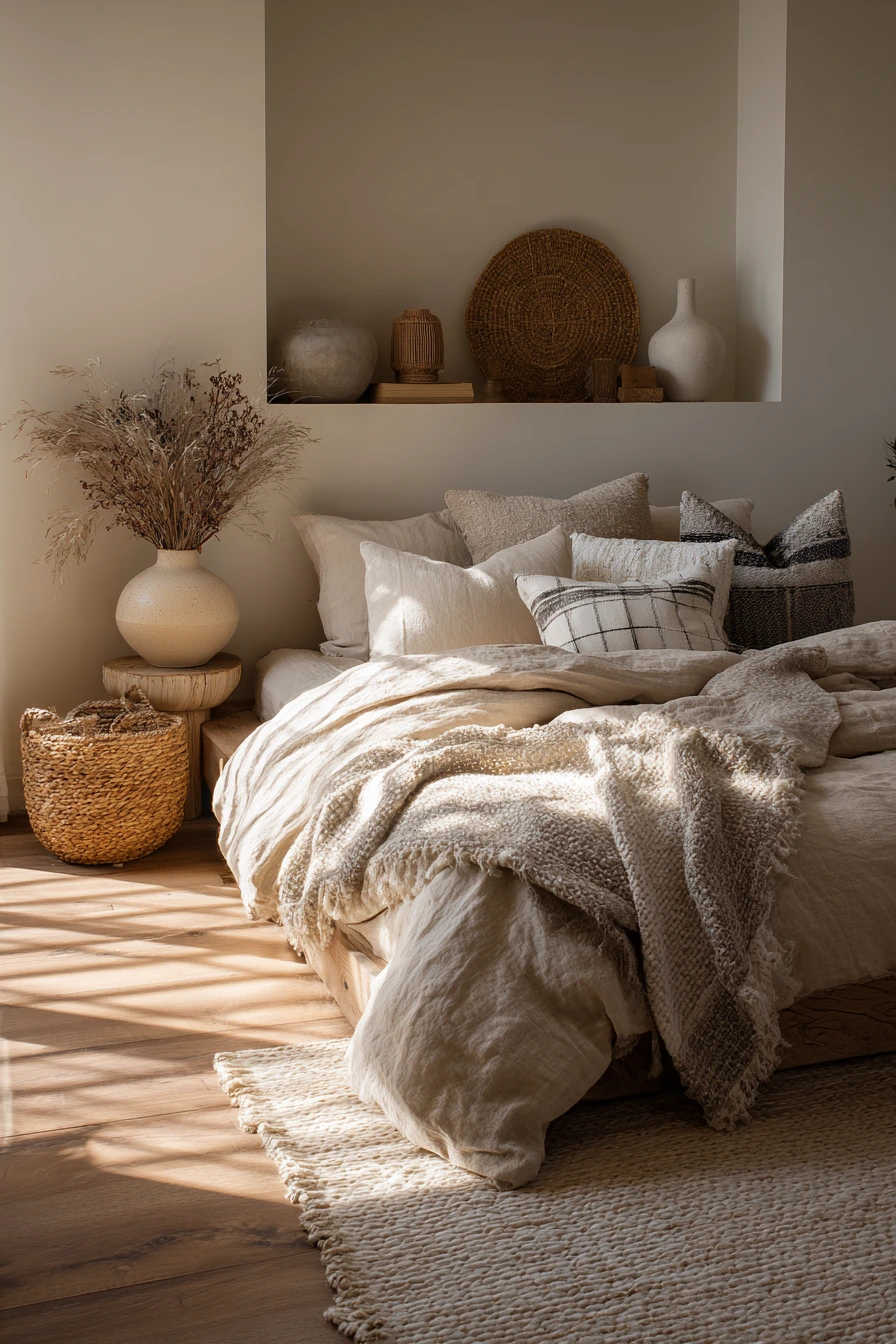 scandi boho bedroom 13