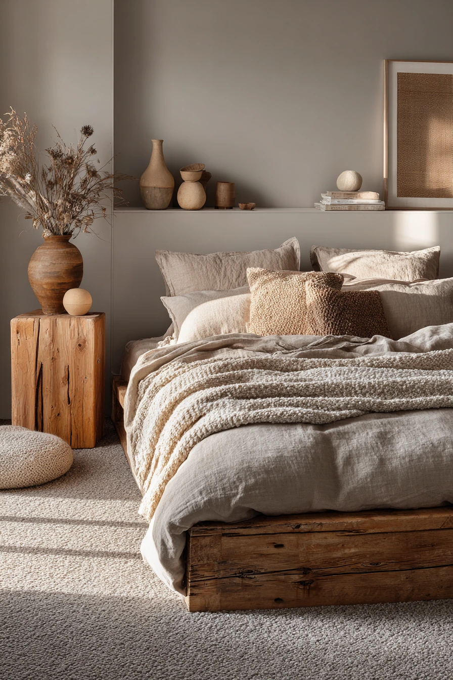 scandi boho bedroom 14