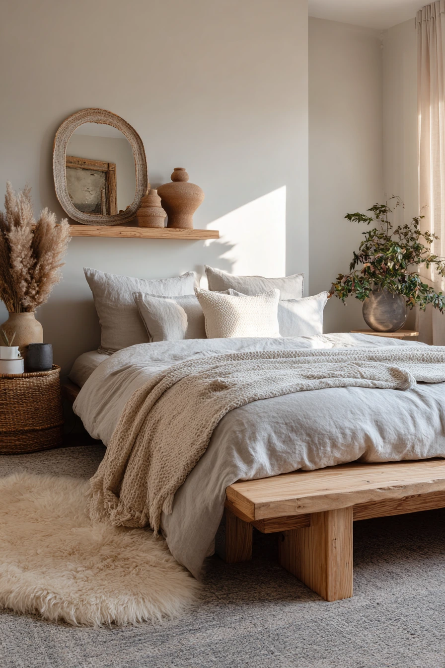 scandi boho bedroom 15