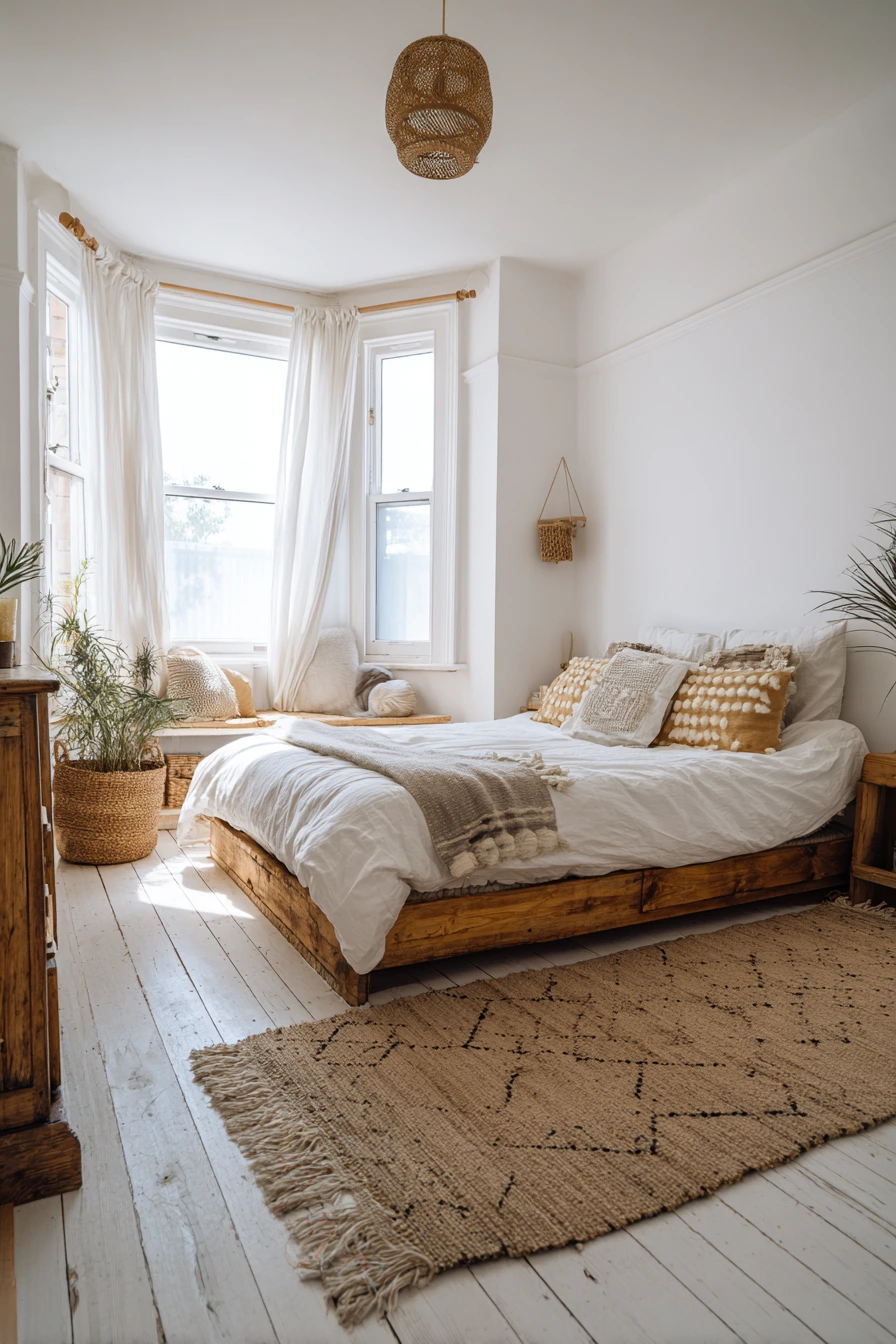 scandi boho bedroom 19