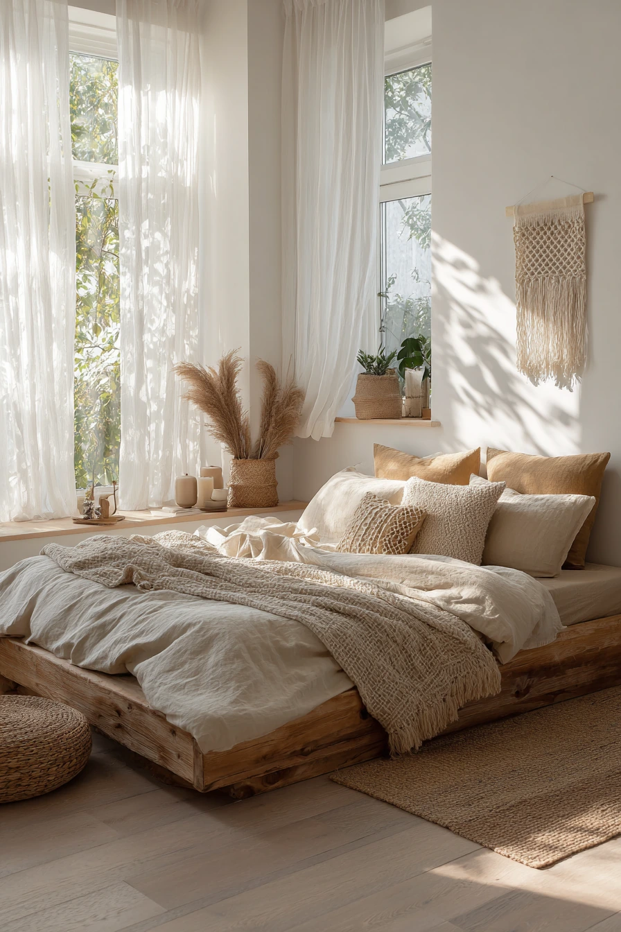 scandi boho bedroom 2