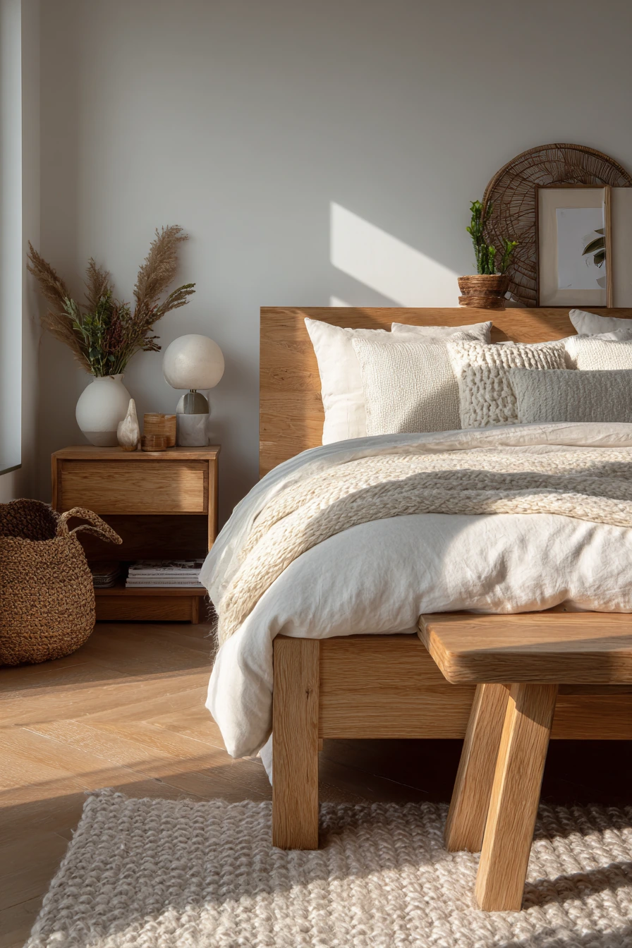 scandi boho bedroom 26