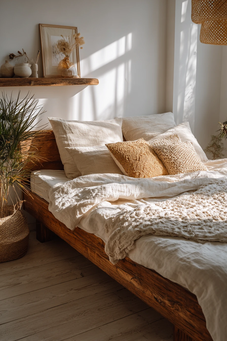 scandi boho bedroom 30