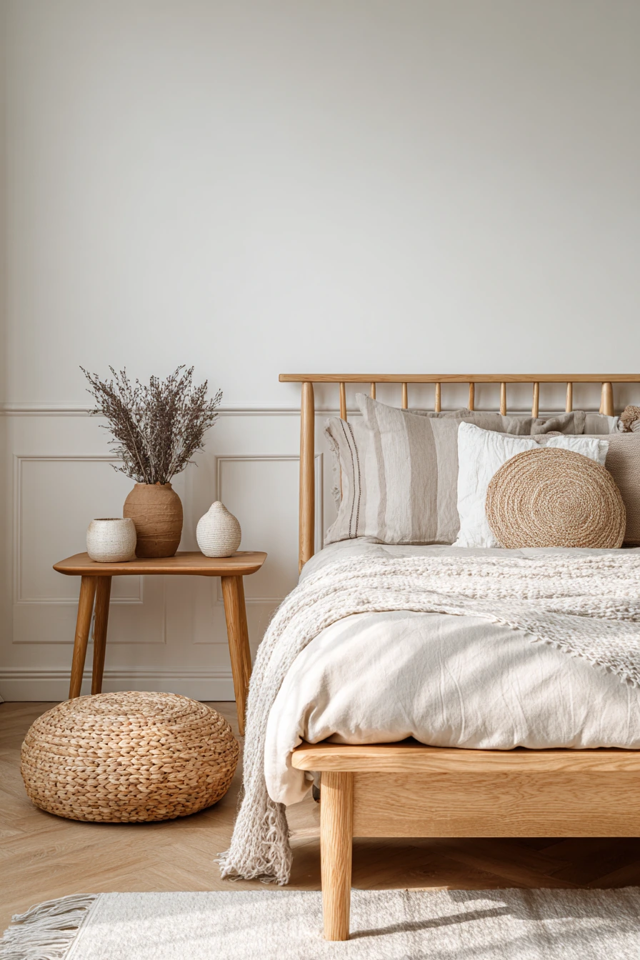 scandi boho bedroom 39