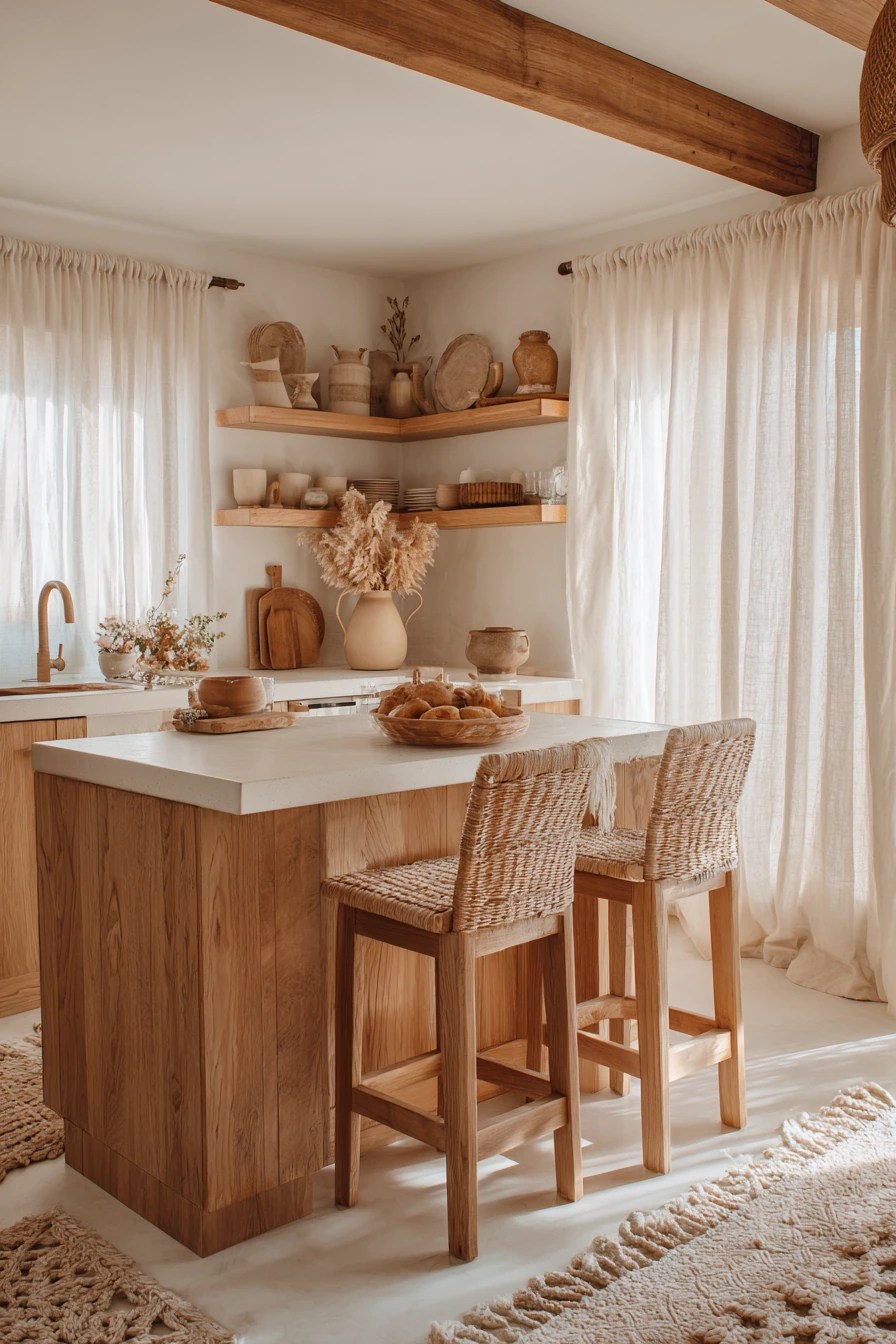 scandi boho kitchen 14