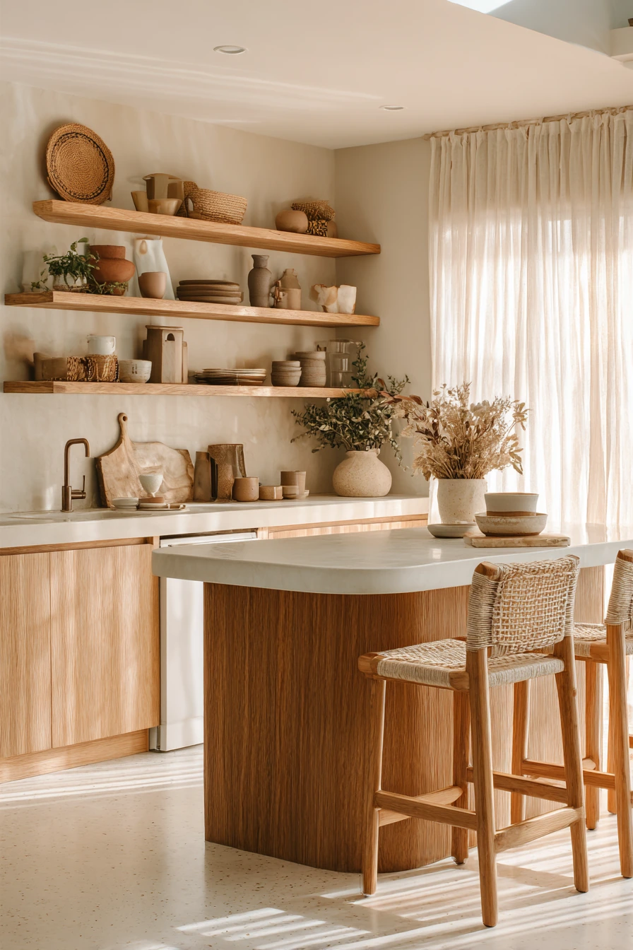scandi boho kitchen 16