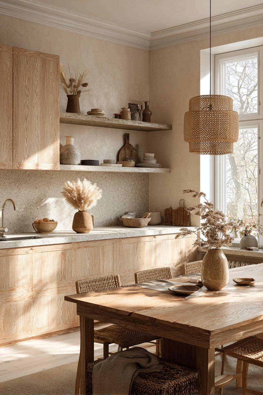 scandi boho kitchen 36