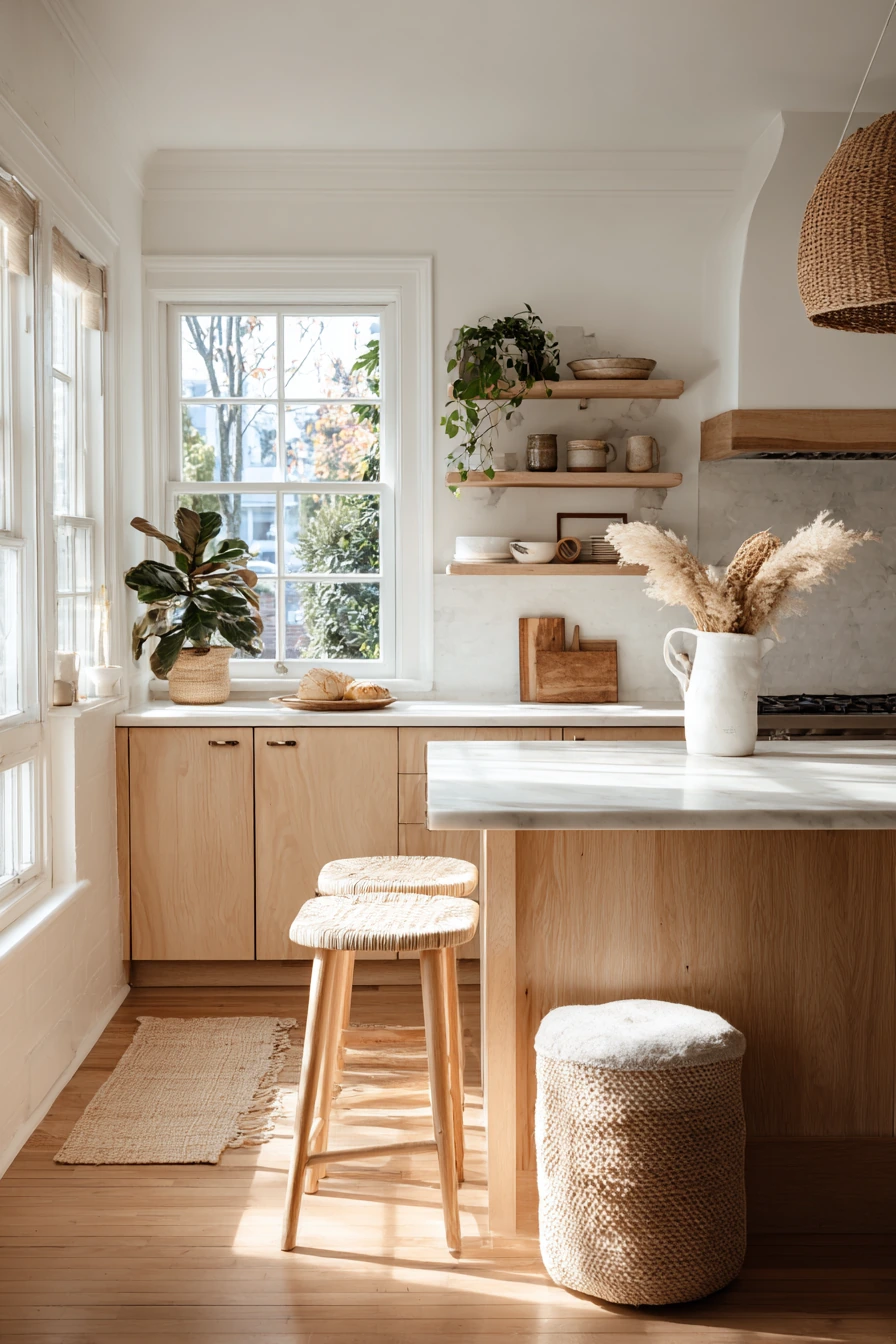 scandi boho kitchen 37