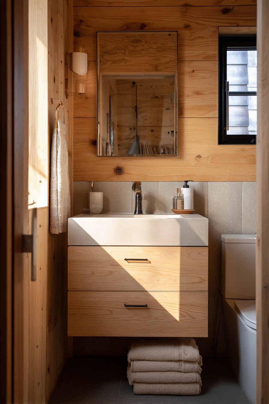 small cabin bathroom ideas 13