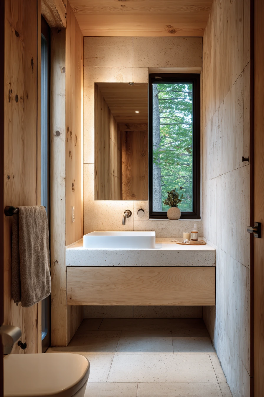 small cabin bathroom ideas 15