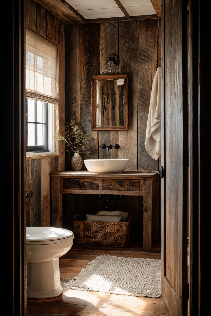 small cabin bathroom ideas 34