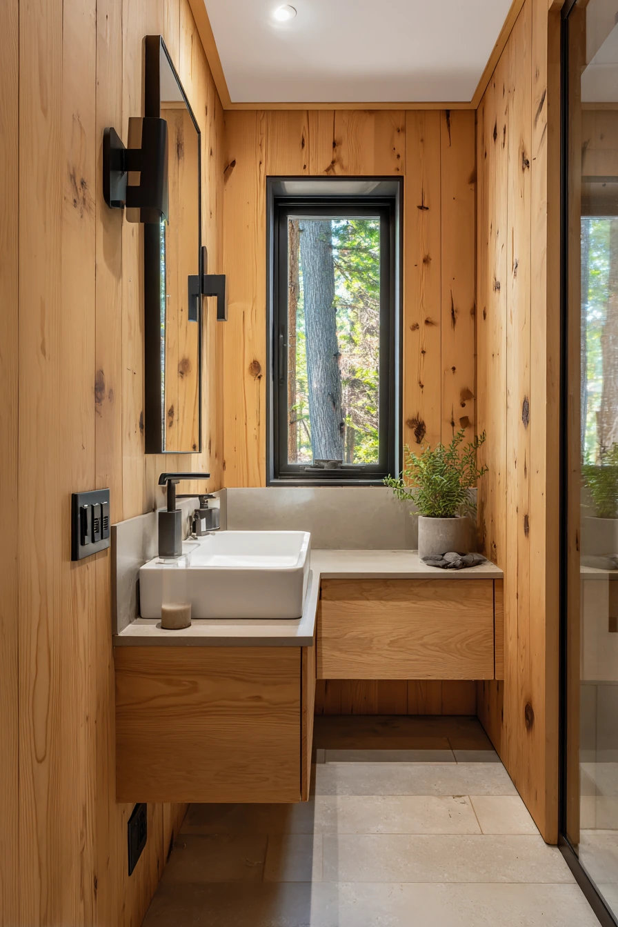 small cabin bathroom ideas 9