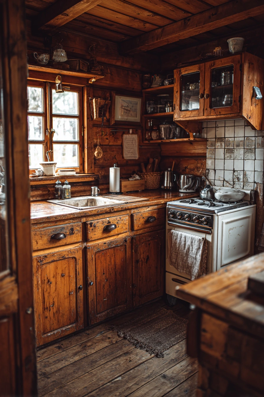 small cabin kitchen ideas 13