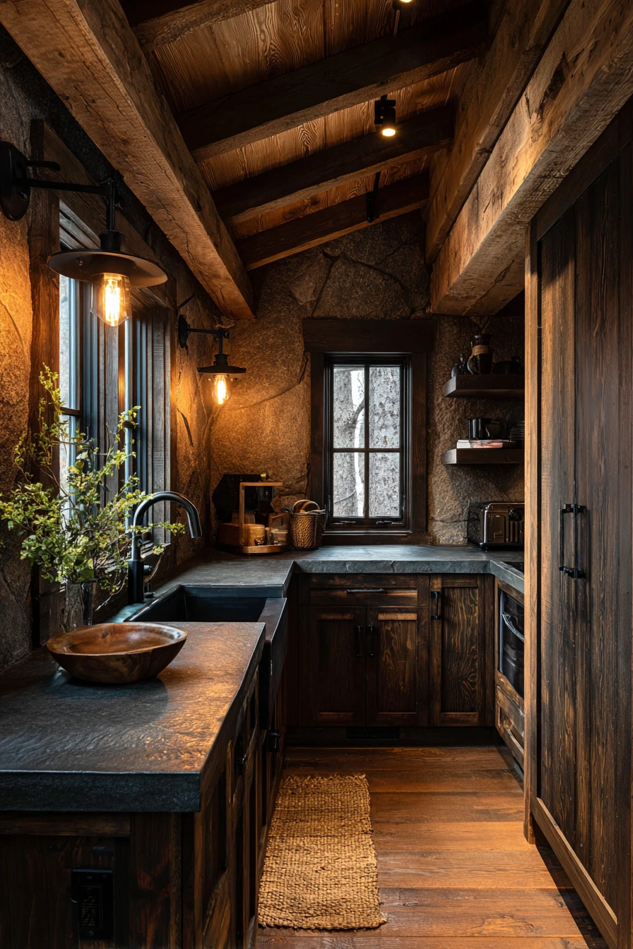 small cabin kitchen ideas 19