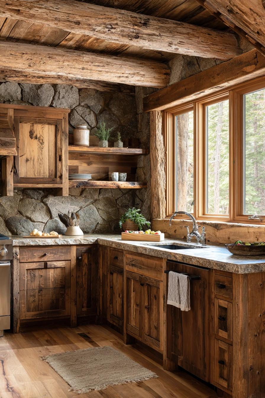 small cabin kitchen ideas 34