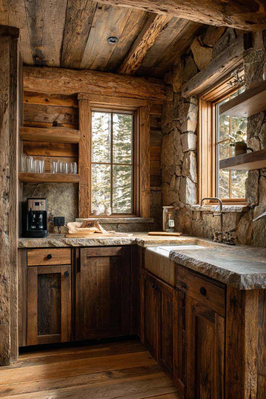small cabin kitchen ideas 36