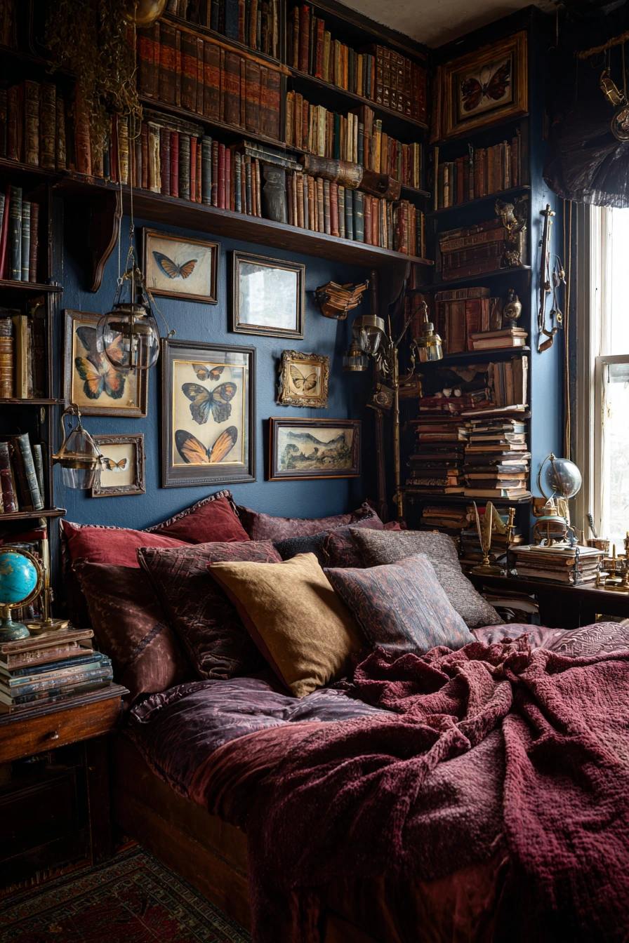 small maximalist bedroom 11