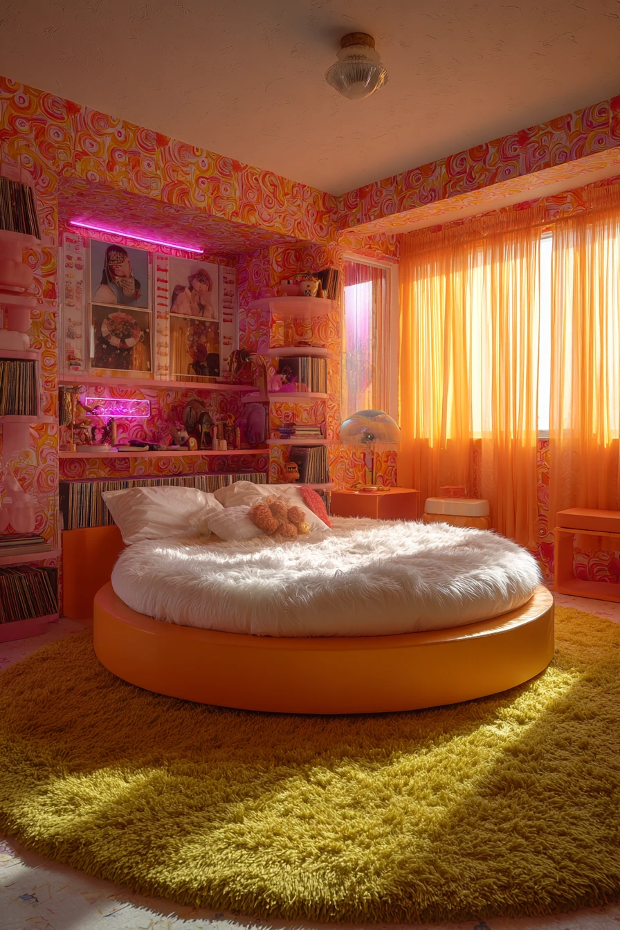 small maximalist bedroom 13