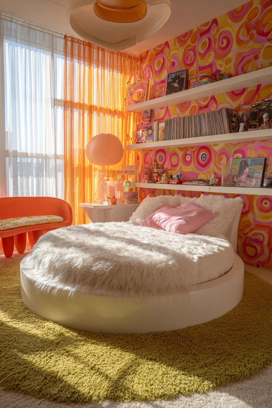 small maximalist bedroom 14