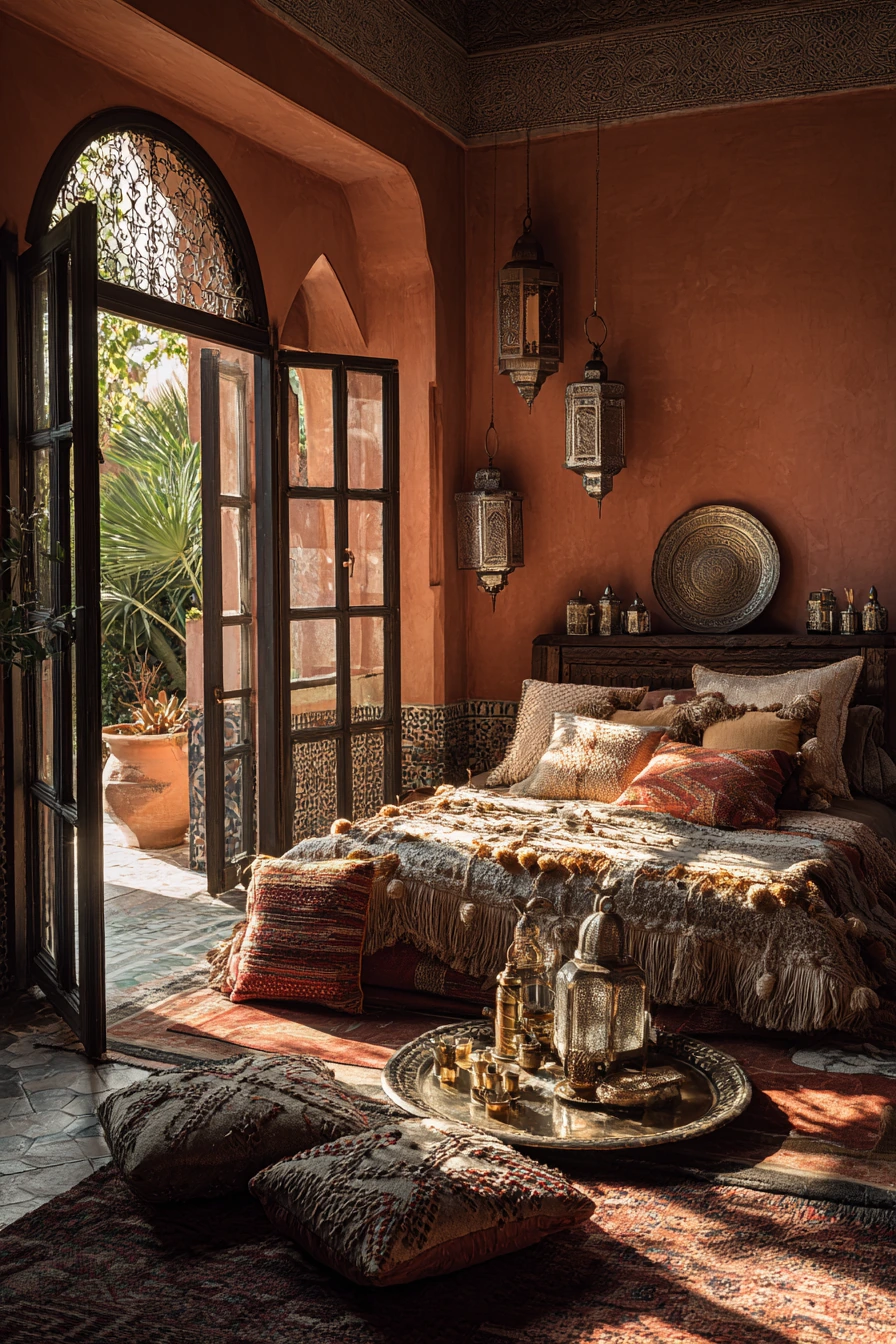 small maximalist bedroom 19