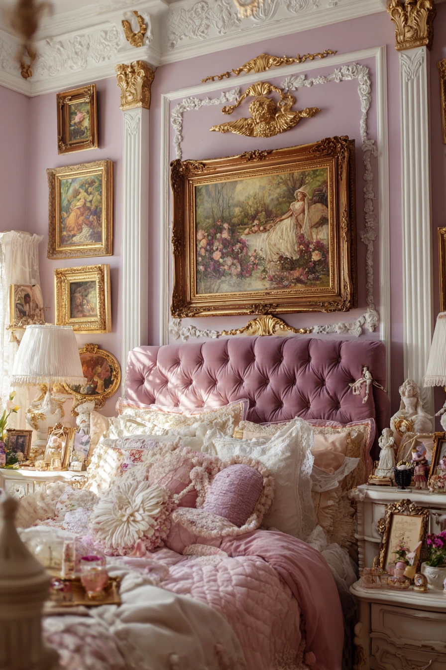 small maximalist bedroom 22