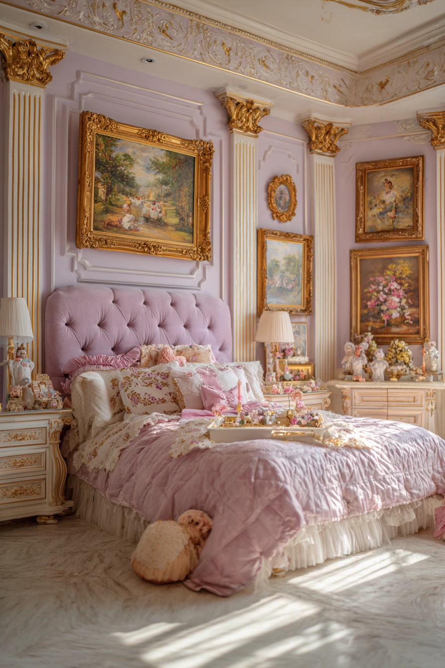 small maximalist bedroom 23