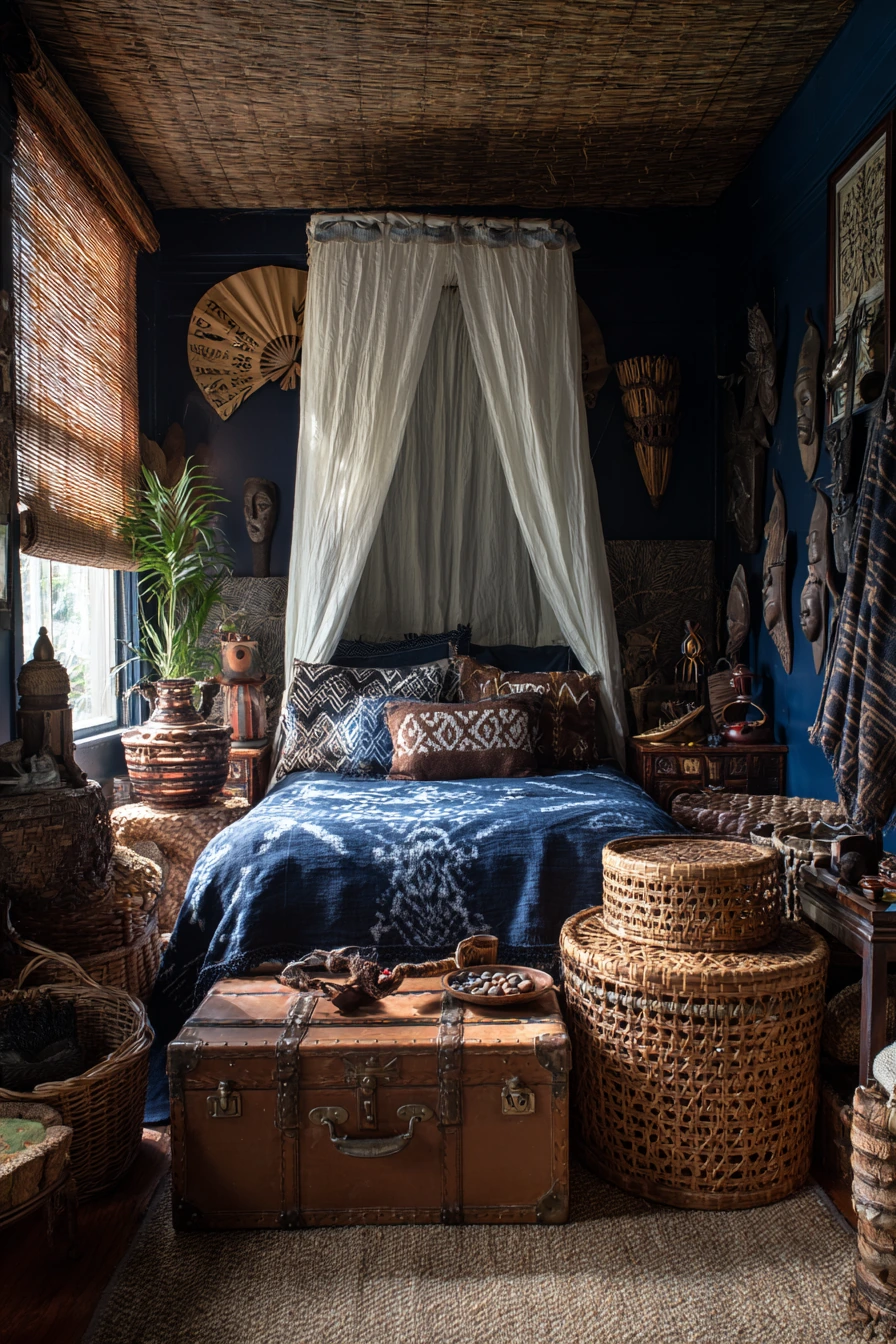 small maximalist bedroom 27