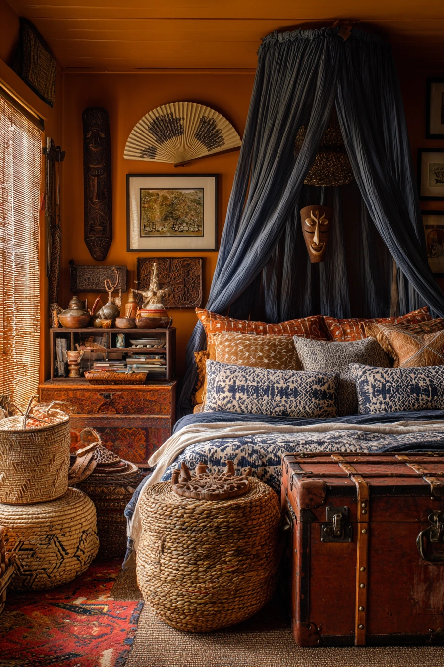 small maximalist bedroom 28