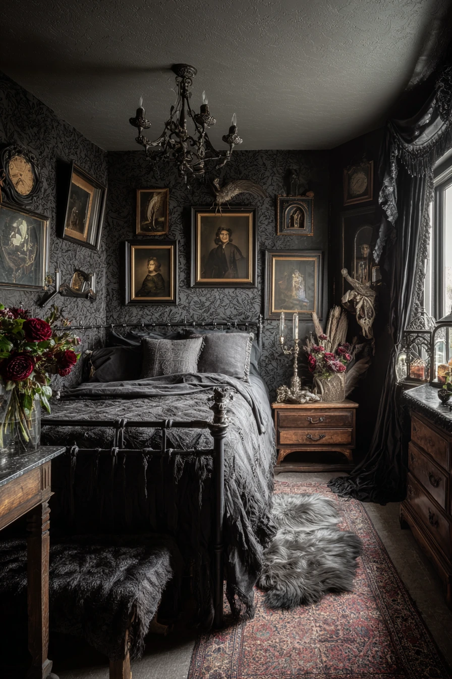 small maximalist bedroom 32