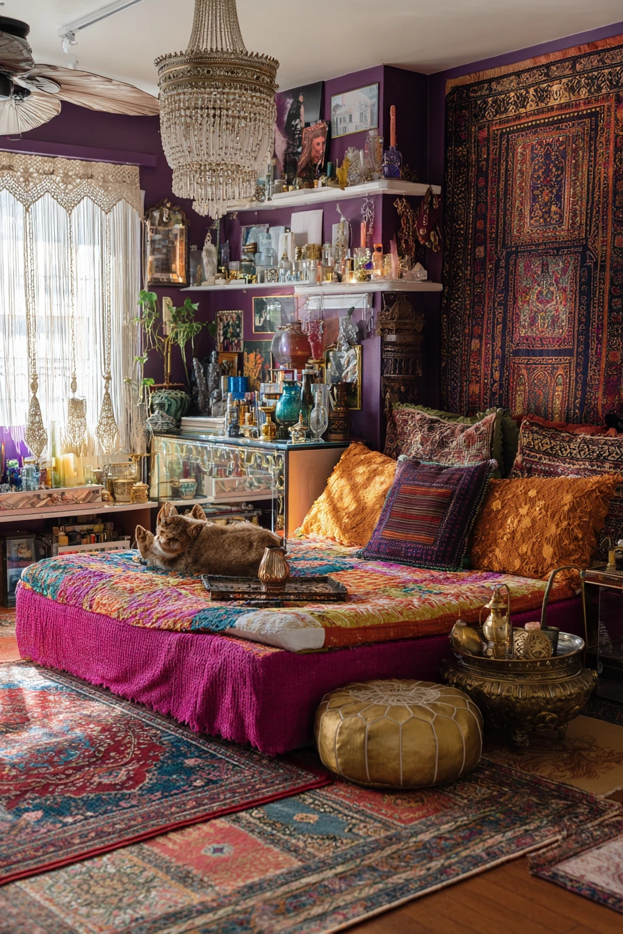 small maximalist bedroom 7