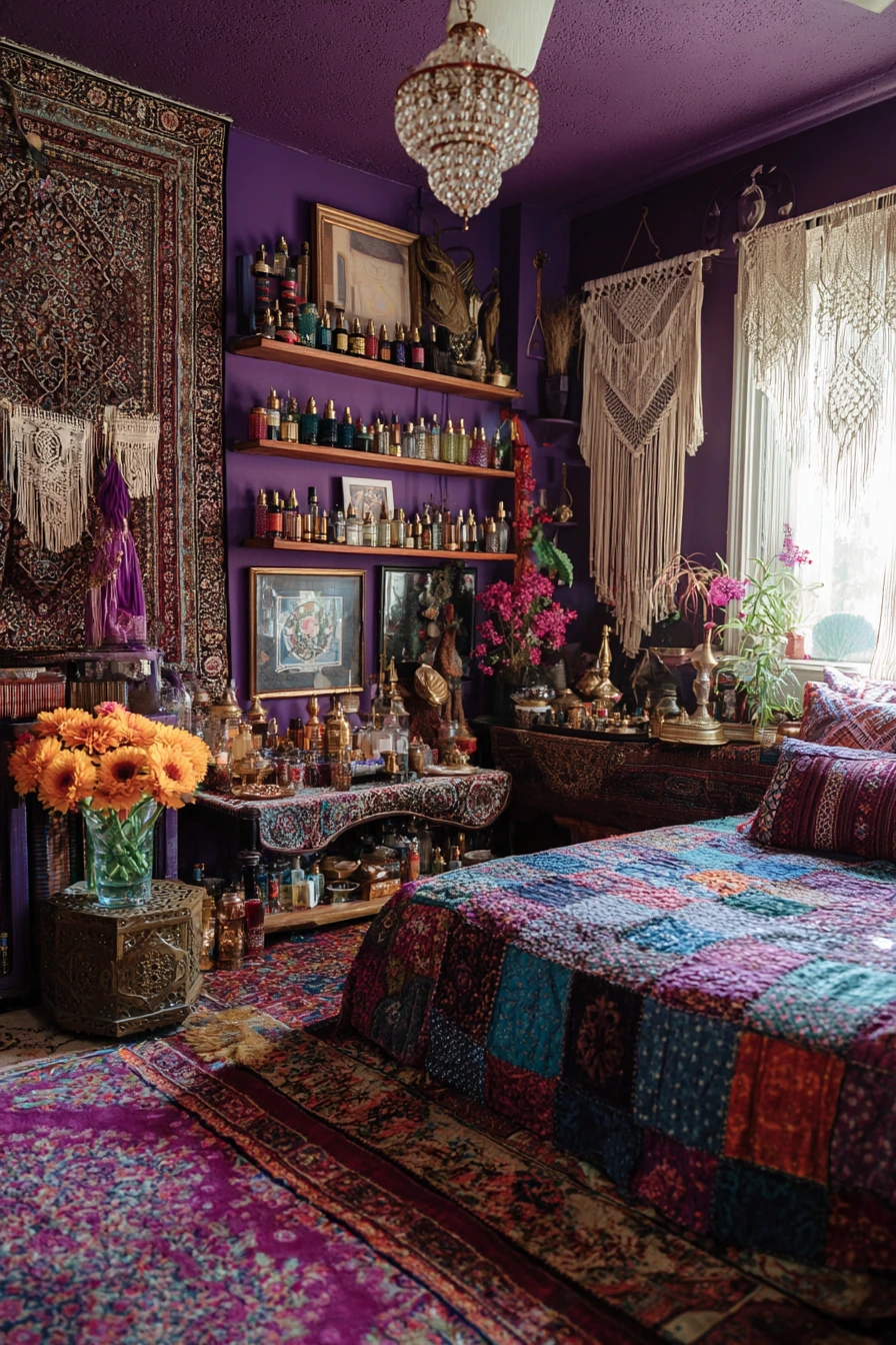 small maximalist bedroom 8