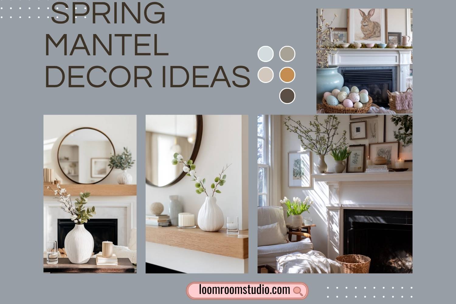 spring mantel decor ideas