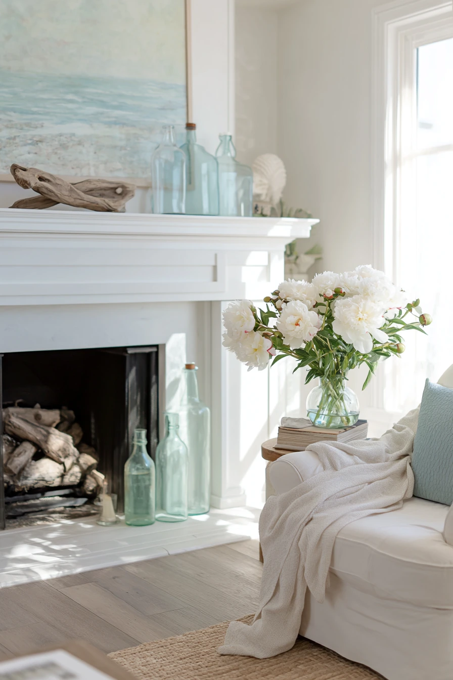 spring mantel decor ideas 25