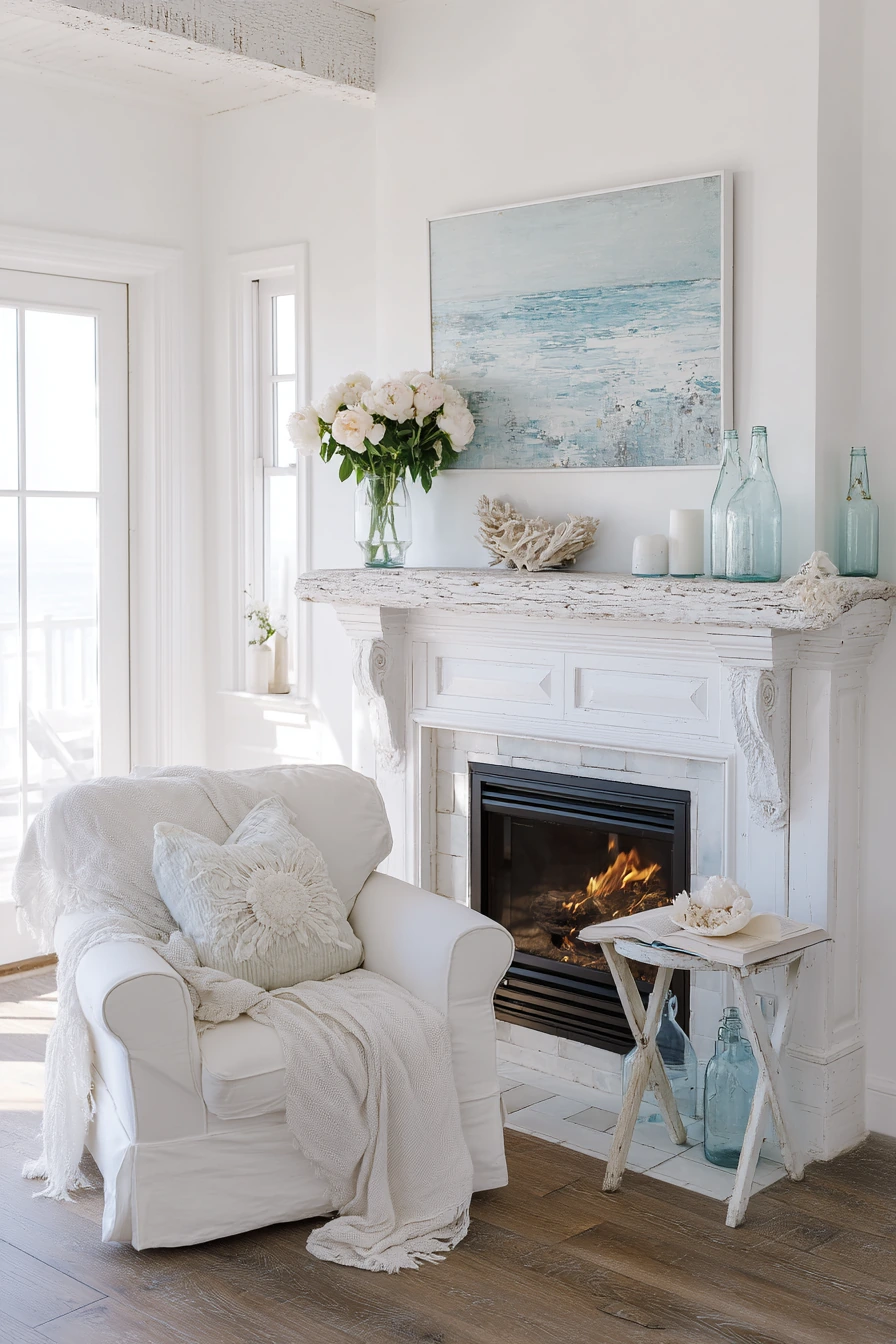 spring mantel decor ideas 27