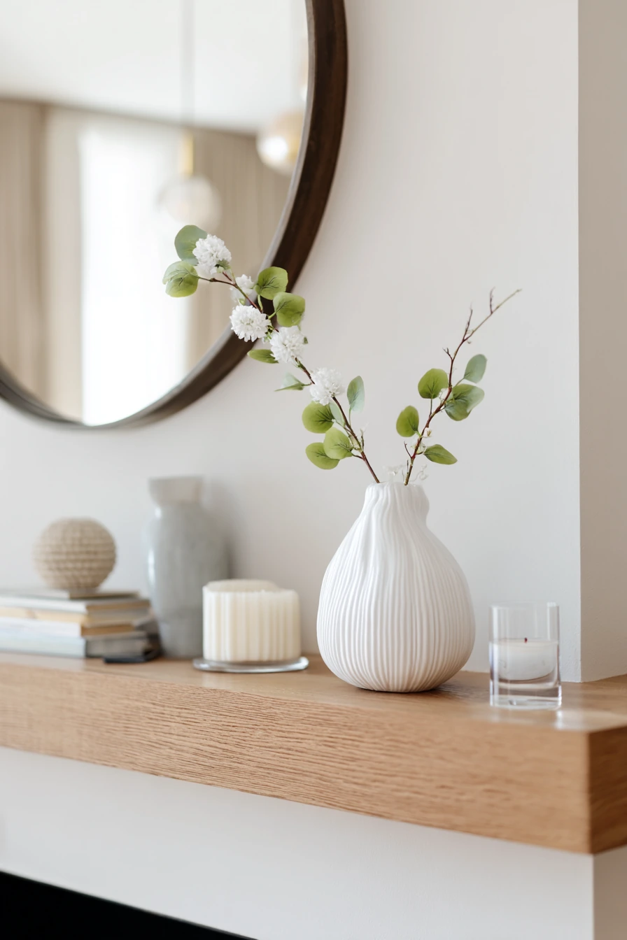 spring mantel decor ideas 9