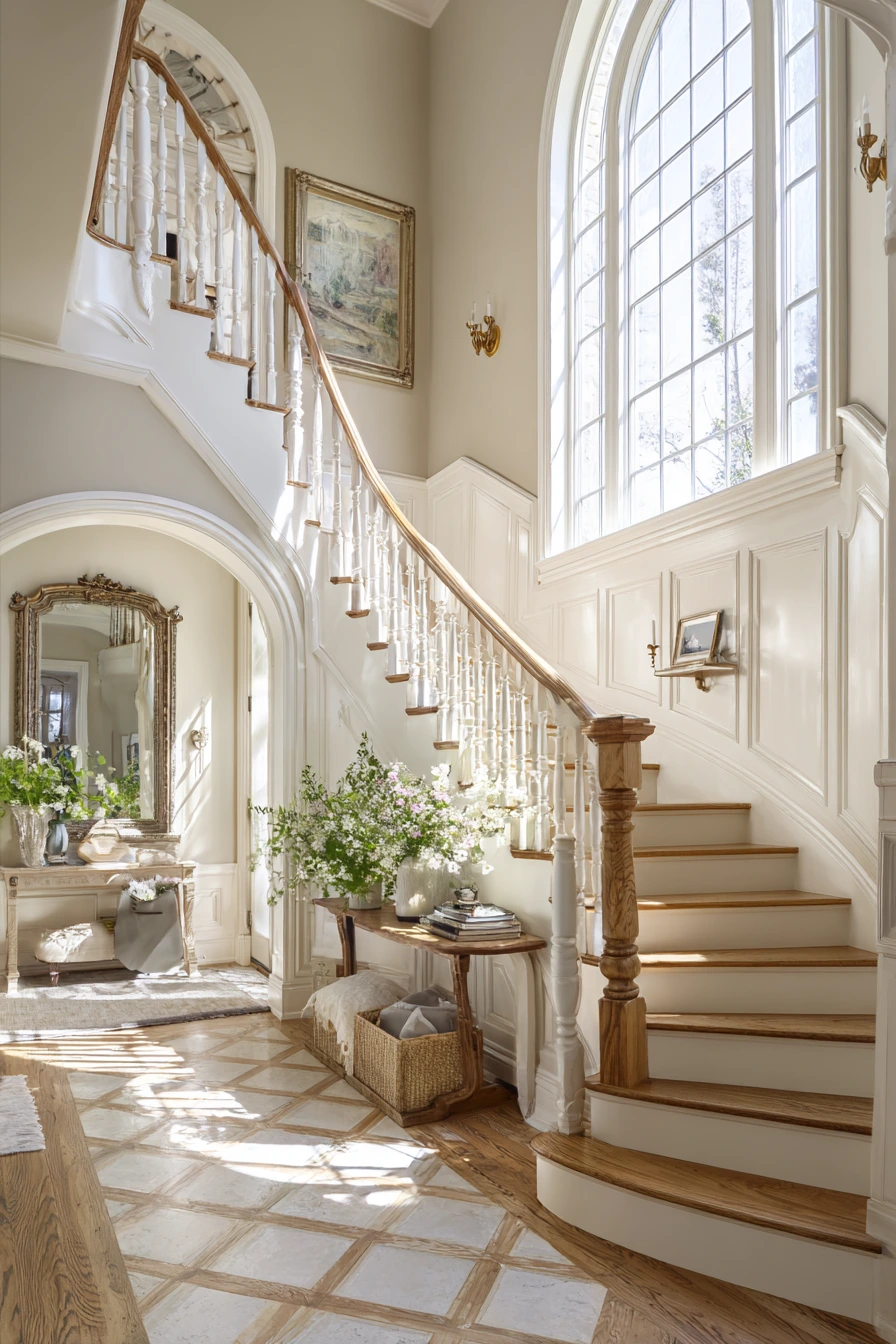 staircase entryway ideas 21