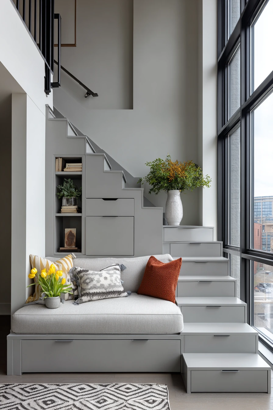 staircase storage under stairs 19
