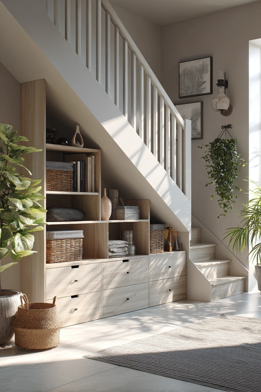 staircase storage under stairs 3
