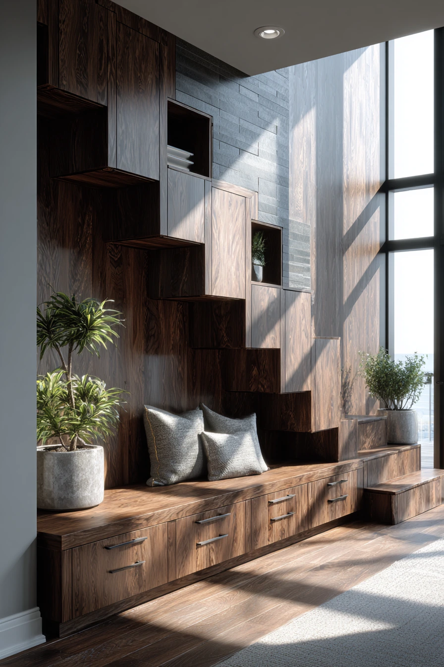 staircase storage under stairs 35