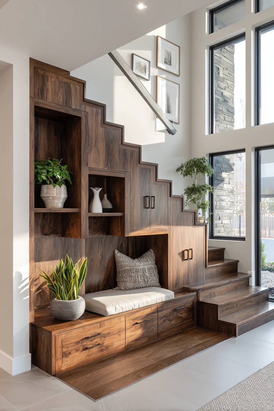 staircase storage under stairs 36