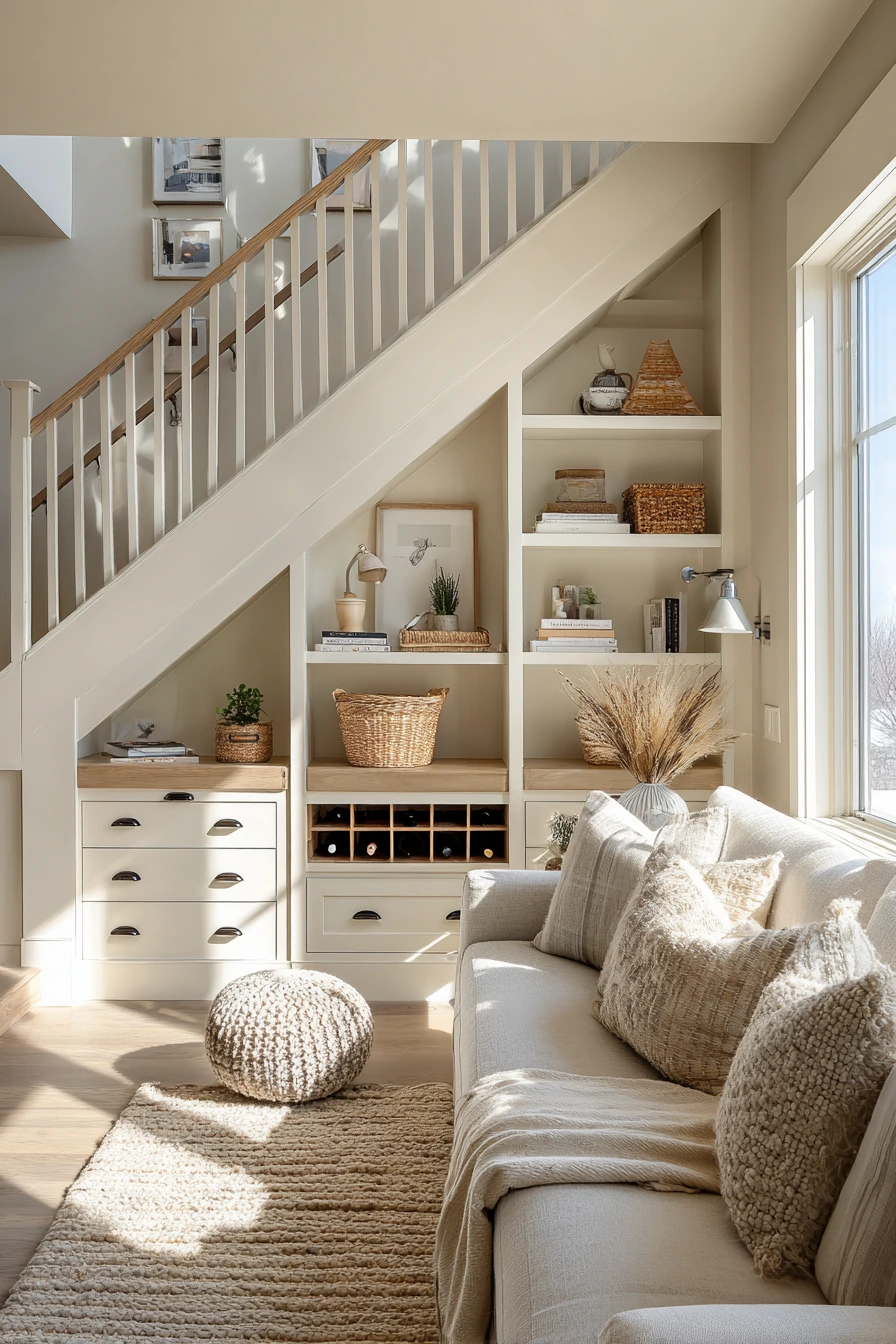 staircase storage under stairs 39
