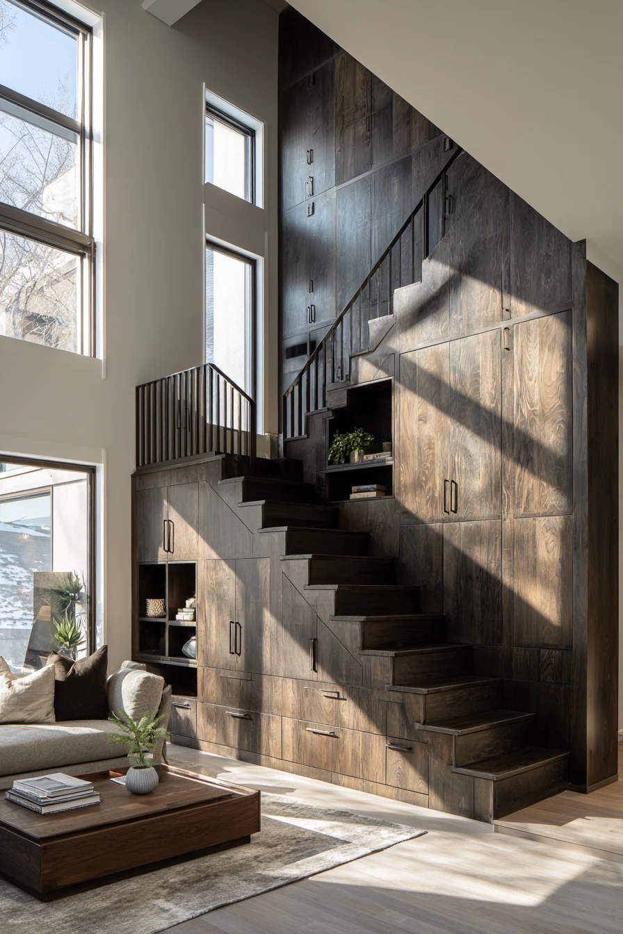 staircase storage under stairs 9