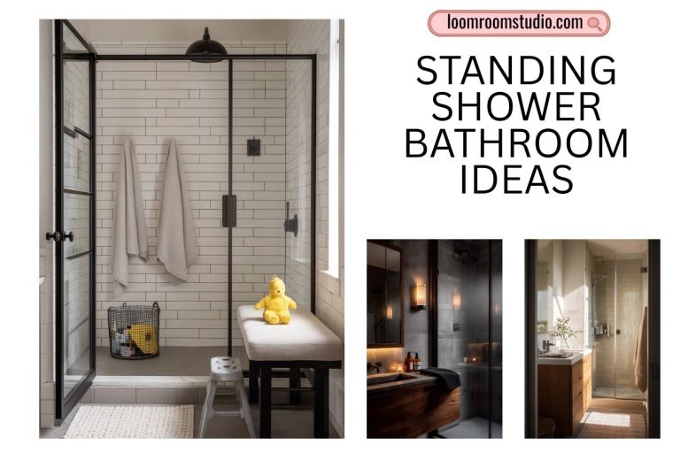 standing shower bathroom ideas