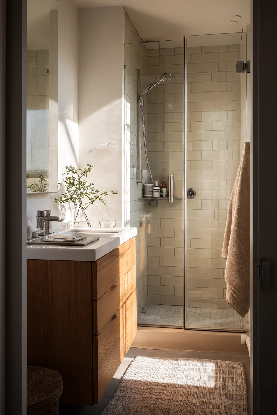 standing shower bathroom ideas 1
