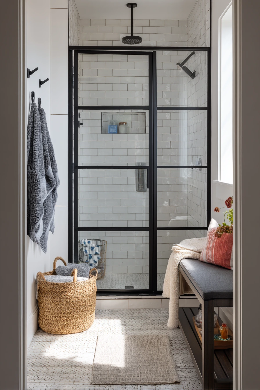 standing shower bathroom ideas 10